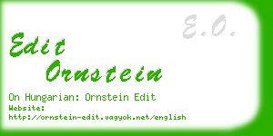 edit ornstein business card